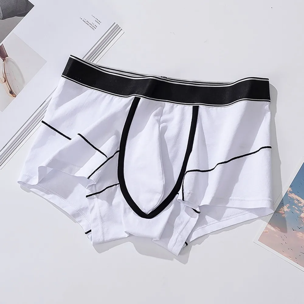 

New Men's Underwear Boxer Shorts Cotton Youth Sports Boxer Shorts Korean Sexy Boys Shorts Panties Underwear for Men U Conver