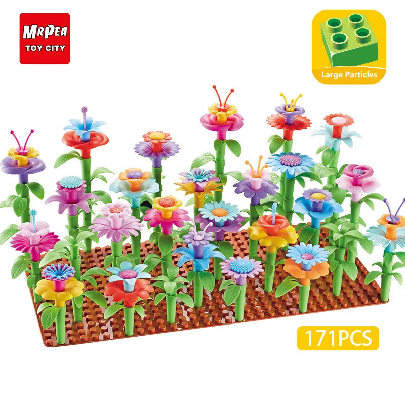 Legoing duploed Garden World большой размер DIY строительные блоки Совместимые Duploed большого