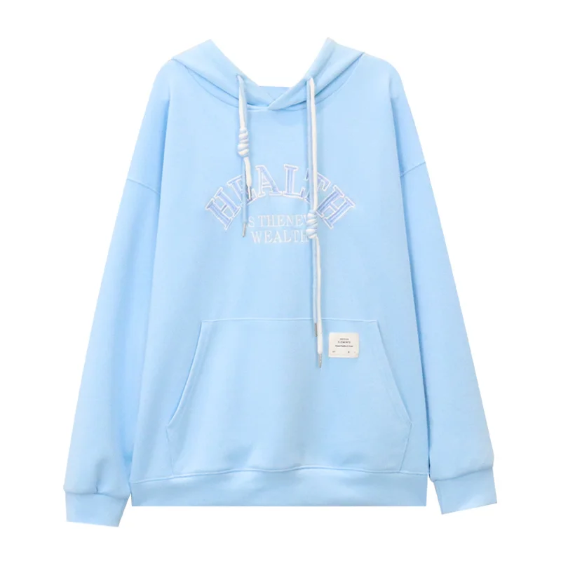 Женские толстовки на весну и осень тонкие корейские свободные новые модели 2021