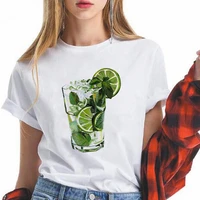 soft girl top graphic t shirt women happy green lemonade printed short sleeve female gifts valentines for sweat shirt femme