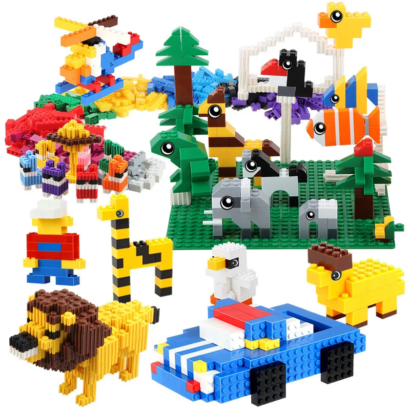 500/1000pcs Rainbow Building Blocks Compatible with Classic Block Bricks Figurine Accessory DIY Toys For Children | Игрушки и хобби
