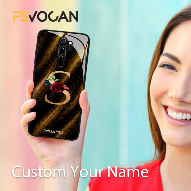 Чехол из углеродного волокна с мраморным рисунком под заказ для телефона Xiaomi Redmi