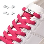 Эластичные шнурки с перекрестной пряжкой, быстрое качество за 1 секунду, без завязывания, для детей и взрослых, для кроссовок, плоские, для ленивых