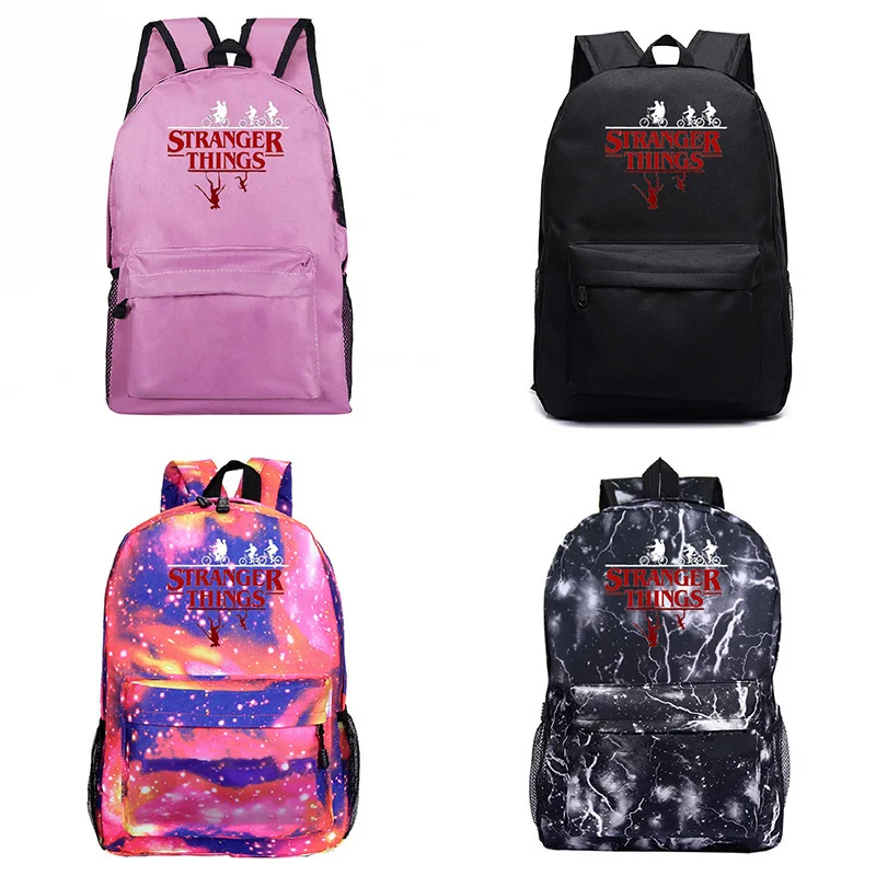 Мужской Дорожный рюкзак для ноутбука с 13 рисунками из сериала очень странные