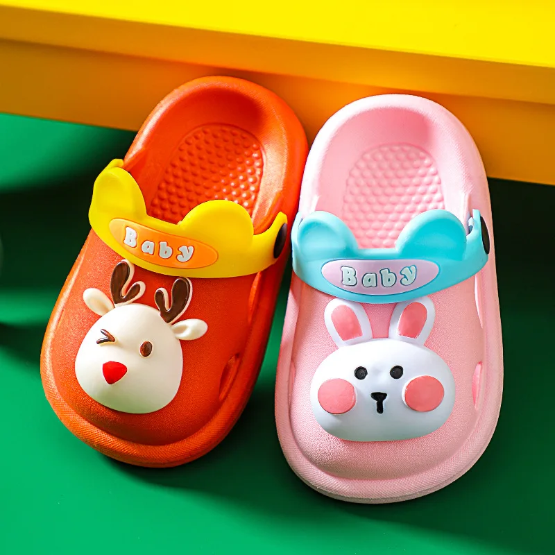 

Kids Slippers for Boys Girls Cartoon Shoes Summer Toddler Flip Flops Baby Indoor Slippers Beach Swimming Slippers for Children