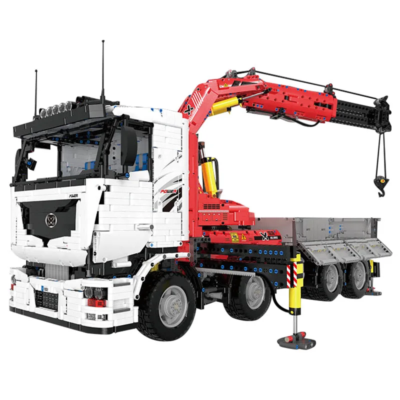 

Mould King 19002 MOC Technology Series Pneumatic Crane Electric Truck Remote Assembling Building Blocks 8238Pcs Bricks Toys