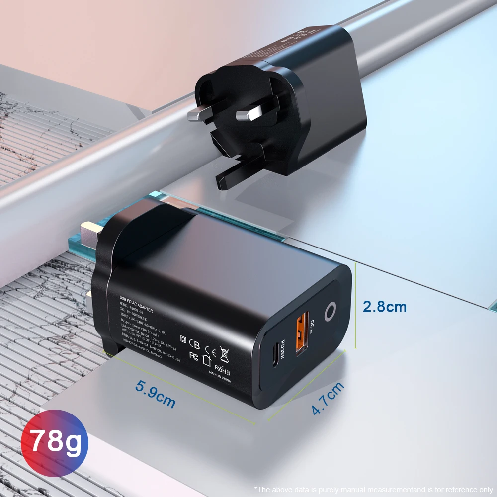 Сетевое зарядное устройство PhonePlanet PD 20 Вт 30 38 USB QC 3 0 Android быстрая зарядка |