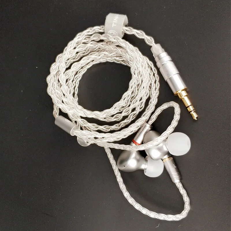 Наушники TINHiFi T2 Plus с динамическим приводом металлическая гарнитура Hi-Fi басами DJ