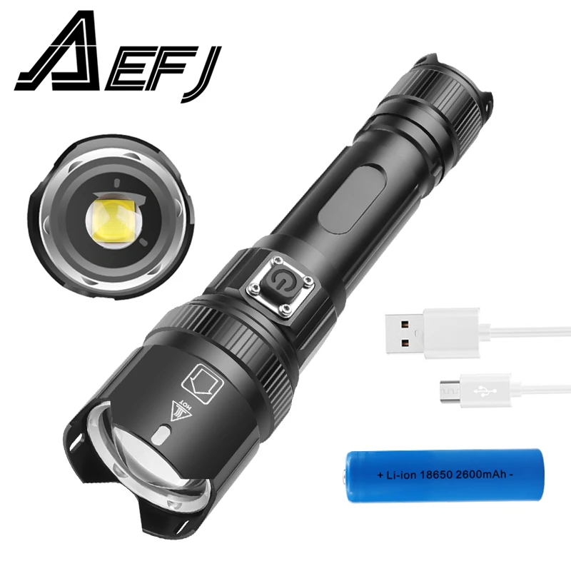 

Dropshipping Powerful LED xhp99 most flashlight 3 Modes usb Zoom led torch xhp110 18650 battery Best Camping, Outdoor