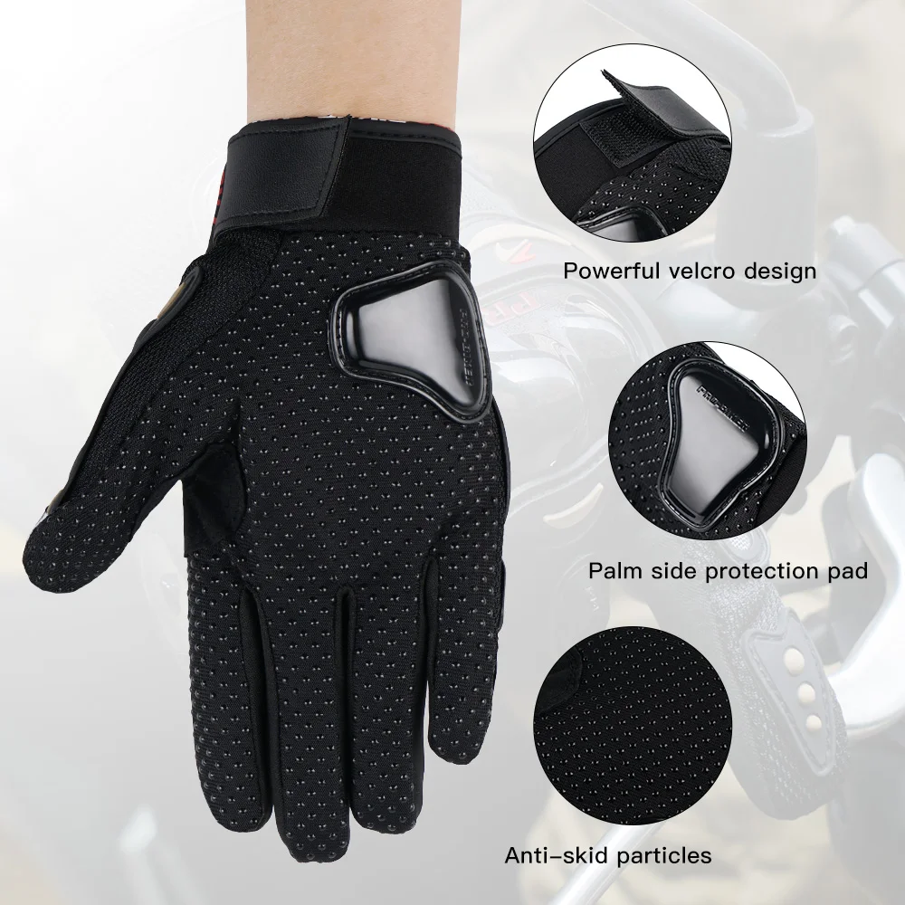 Профессиональные байкерские летние мотоциклетные перчатки Защитное снаряжение