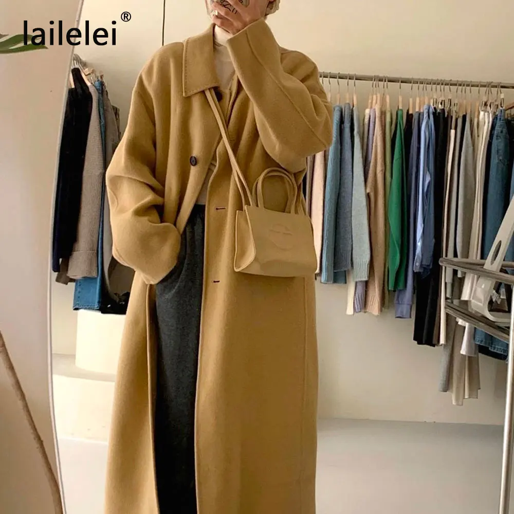 

Рекомендуемый южнокорейский Джокер свободное горячее Ретро шерстяное пальто