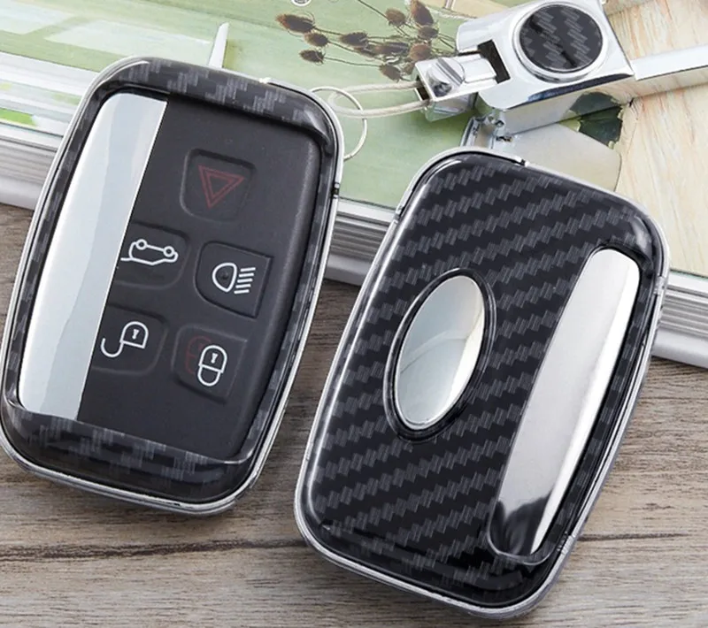 Чехол для автомобильного ключа из углеродного волокна Land Rover A9 Range умный