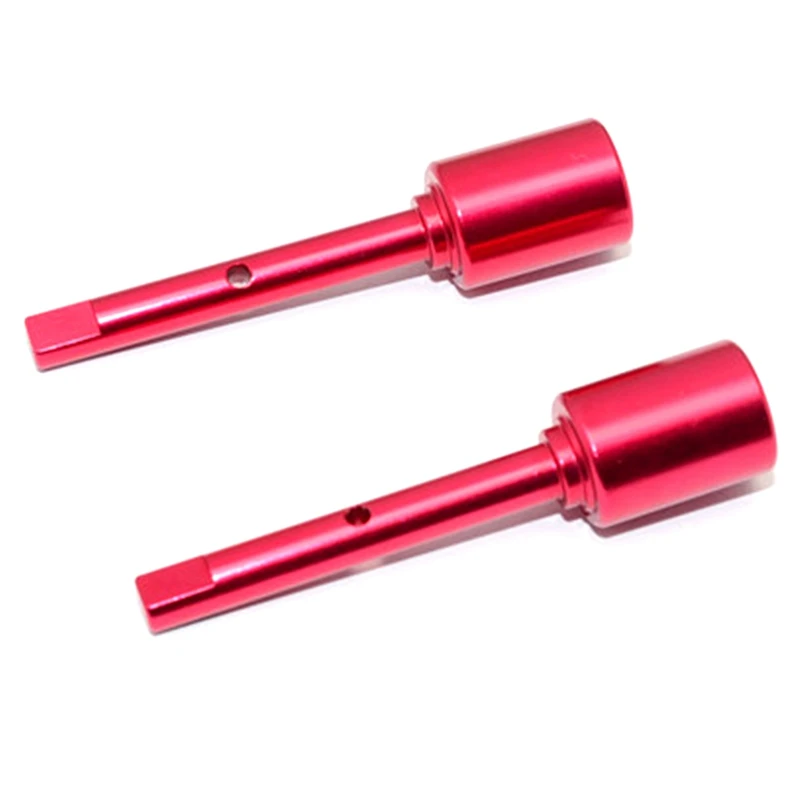 

2 Set RC Car Part: 1 Set Drive Shaft Front Rear Joint Cup & 1 Set Main Transmission Propeller Central Drive Shaft