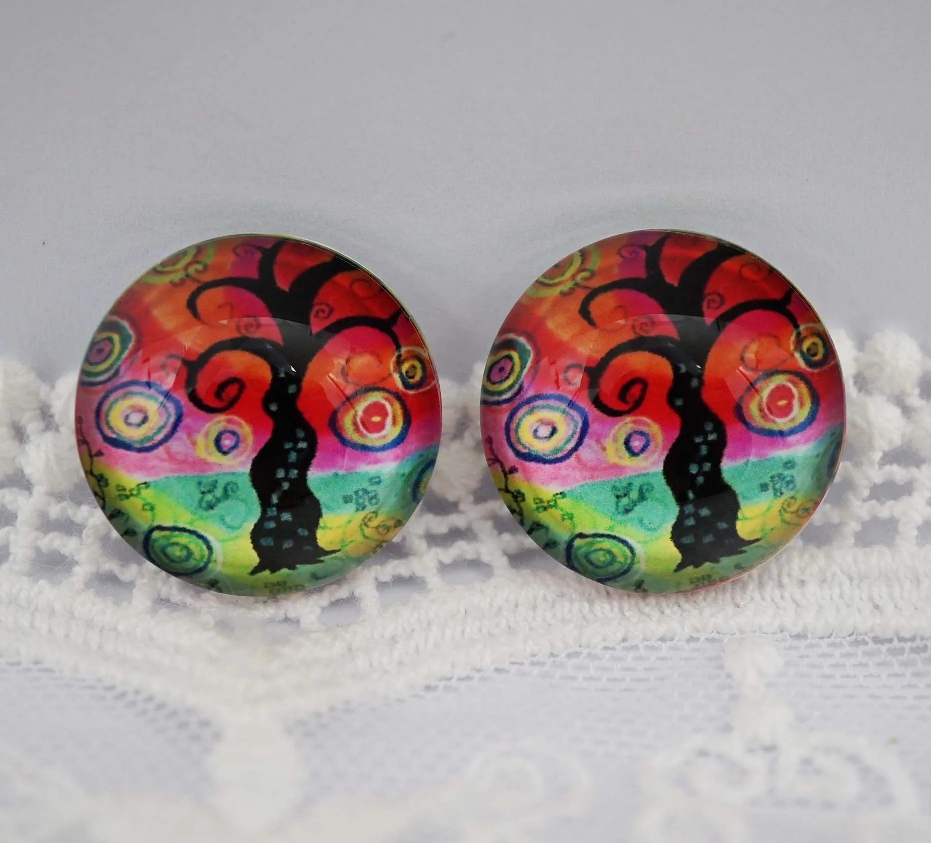 10PCS/lot Round 14MM 18MM Glass Cabochon for make bracelet necklace Jewelry women 2019 earring pins brooch craft supply - купить по