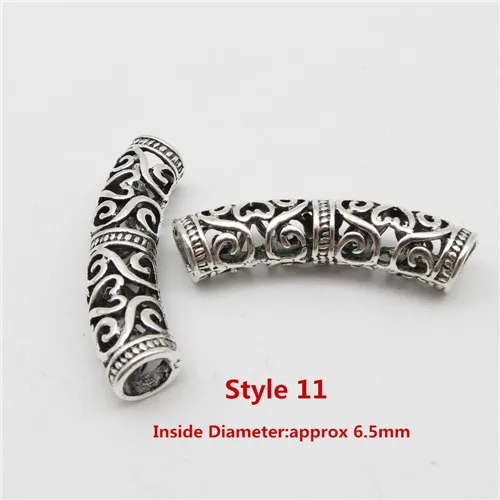 2pcs Style 11 2 шт./упак. руны викингов, подвязанные лентой, с объемной волной, бороды, дредлоки, для увеличения объема, бусины трубчатые кольца для усов, дредлоки, для увеличения объема, Viking самодельные Украшения, Аксессуары - Цвет: 2pcs Style 11