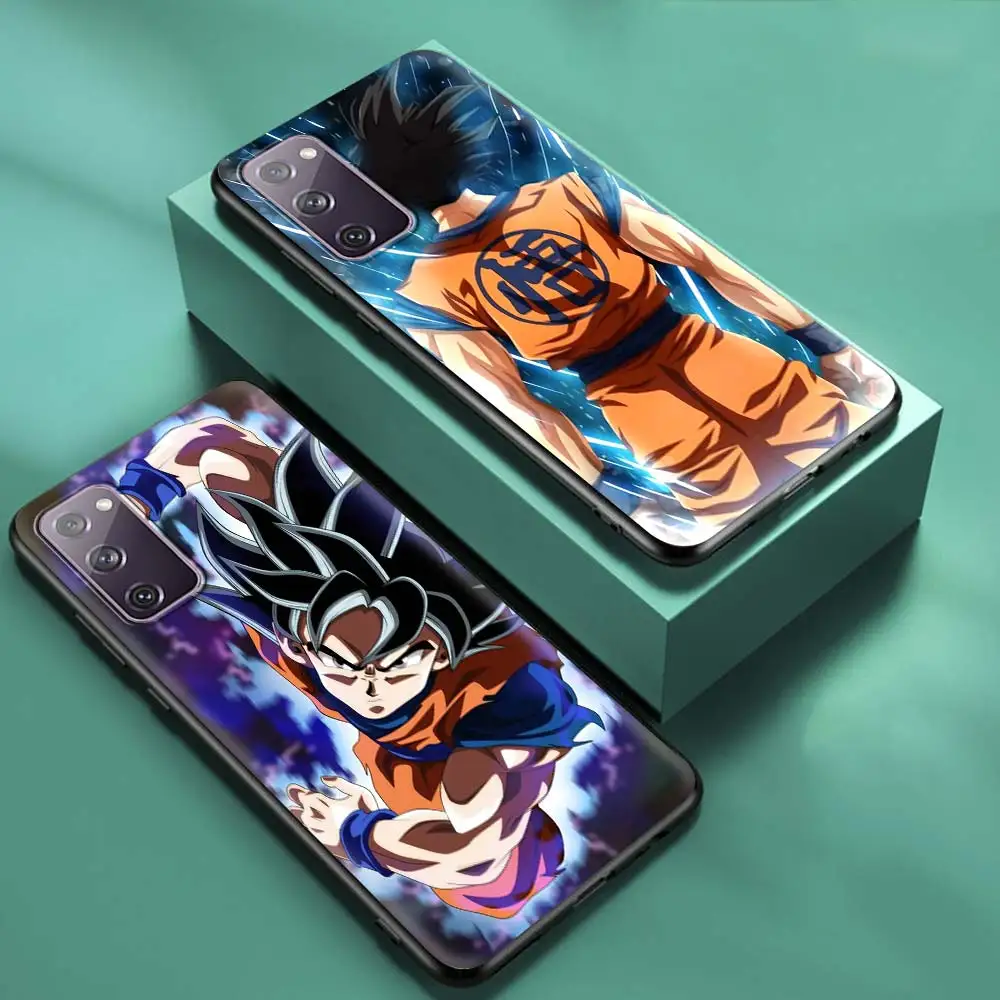 anime son goku phone case for samsung s20 fe s21 s10 s9 plus s8 s10 capa for galaxy note 20 ultra 10 lite 9 soft cover free global shipping
