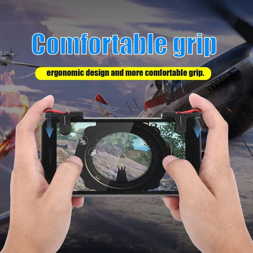 

D9Mobile Game Controller Gamepad plastic L1R1 keypads Phone Joystick Sensitive Shoot and Aim Triggers mobile controller for pubg