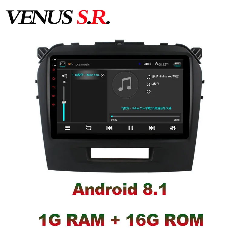 Автомобильный dvd-проигрыватель VenusSR на Android 8 1 2.5D для Suzuki Vitara radio 2015-2016 мультимедиа