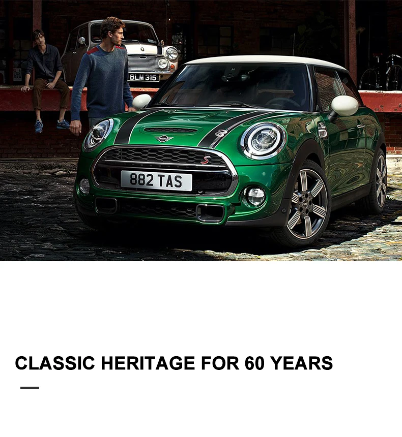 Для Mini Cooper F55 F56 автомобиля 60 лет юбилей эпоксидной наклейки ручка Указатель