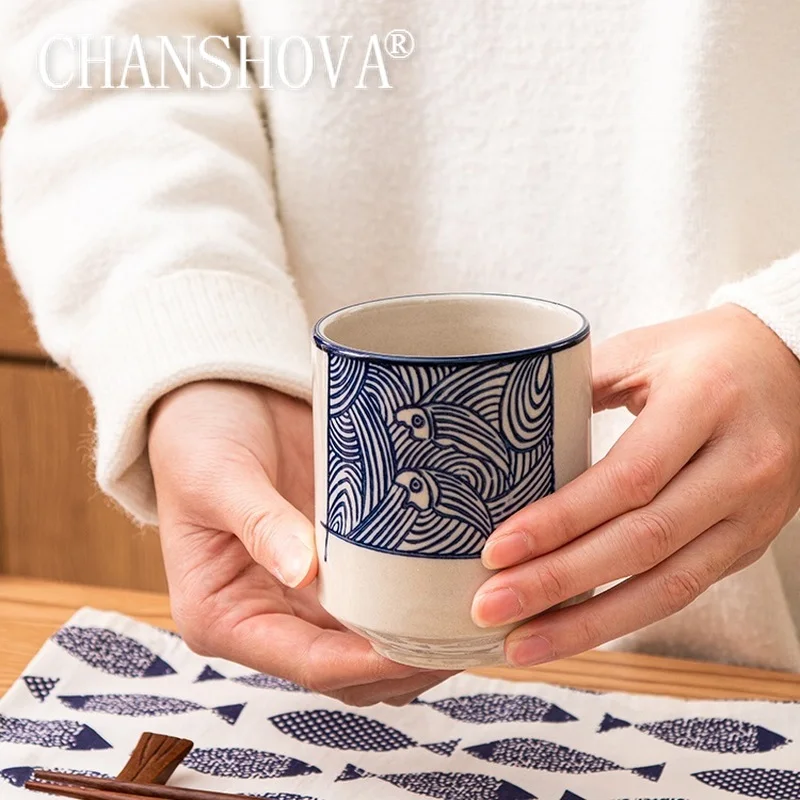 

CHANSHOVA Традиционный китайский стиль ручная роспись под глазурованной керамикой 200 мл чашка фарфоровая кофейная кружка H372