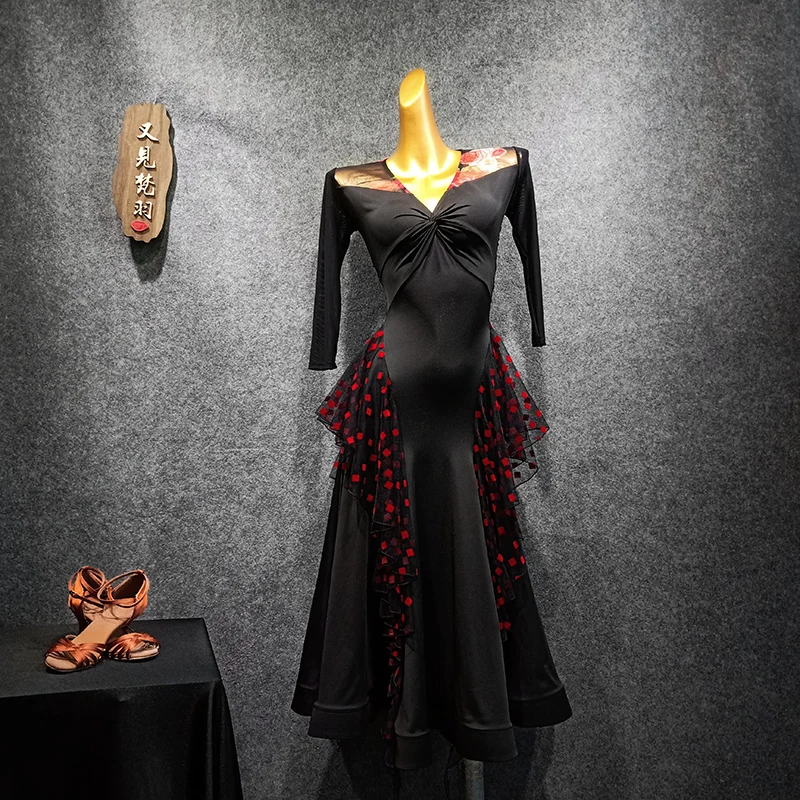 Женские платья для танцев стандартные бальных длинное платье вальса светящаяся