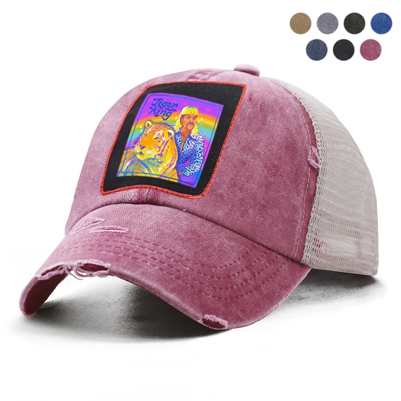 Модная мужская и женская Кепка-бейсболка от солнца с тигром королем Джо