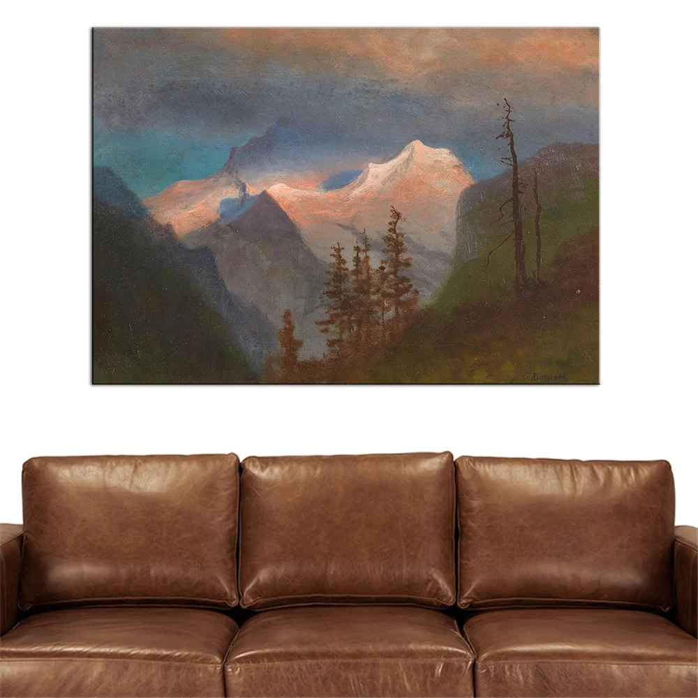 

Large canvas Art Print Painting Albert_Bierstadt Decoration Wall Decor Wall oil painting No frame wall pictures classic art