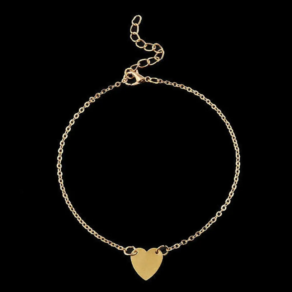 

Sexy Foot/Leg/Cheville Chain Anklets Bracelets European And American Fashion Heart Shape Fashion Brand Vintage Jewelry For Women