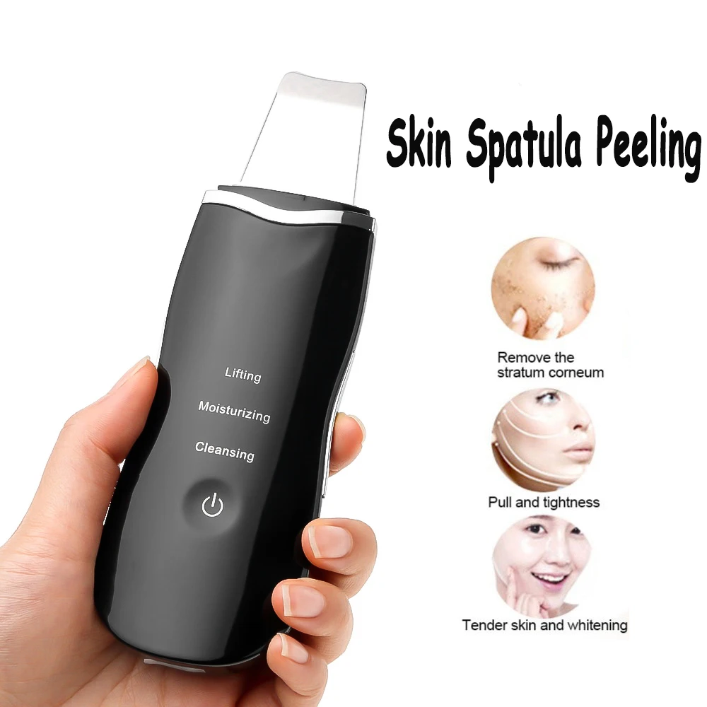 Ультразвуковой скребок для кожи лица Глубокая очистка подтяжка удаление черных