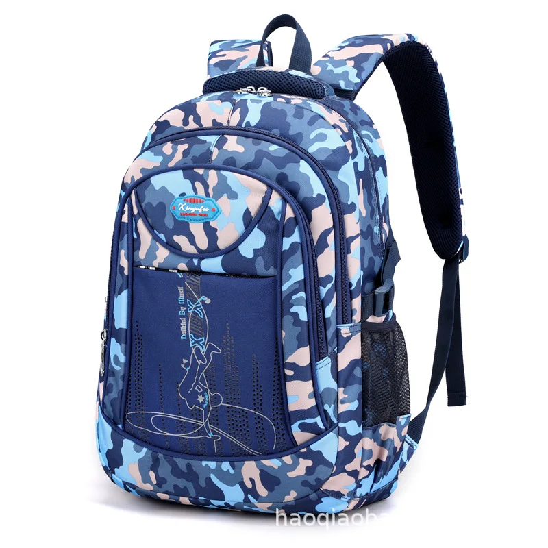 Камуфляжный школьный рюкзак для мальчиков и девочек, ортопедический ранец для ноутбука для подростков