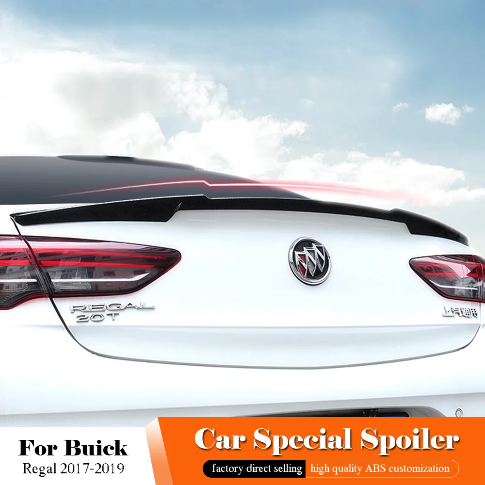 AITWATT для Buick Regal черный спойлер углеродное волокно задняя крыша белый спойлер крыло багажника губы загрузки крышка автомобиля Стайлинг