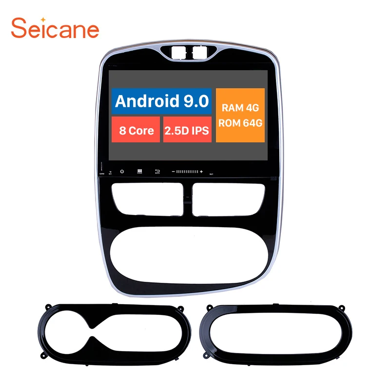 Seicane Android 9,0 4 Гб+ 64 Гб 8 ядерный Автомобильный мультимедийный плеер RDS радио gps для Renault Clio цифровой/аналоговый(MT) 2012 2013