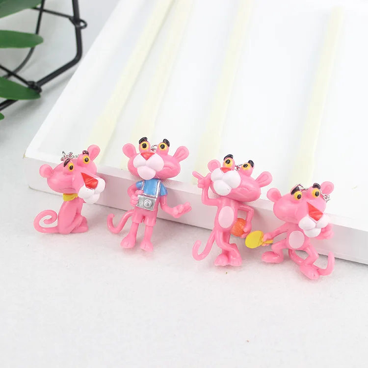 

36 шт./лот Kawaii Розовая пантера кулон на гелевую ручку милый 0,5 мм с черными чернилами Подпись Ручки Промо-Подарок для ребенка школьные принадл...