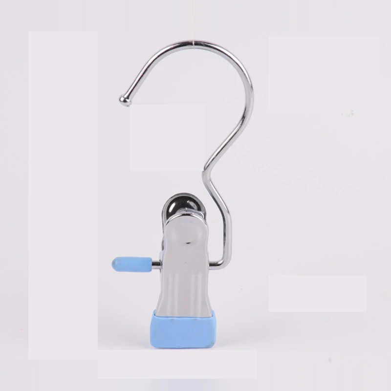 5 шт. нержавеющие стальные зажимы для одежды для повески пальто, брюк и сушки белья используются для хранения париков и хвостиков.