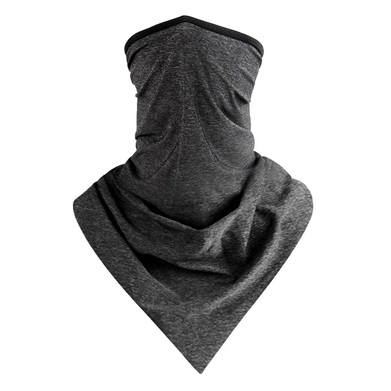 Deep Gray Маска для бега MTB велосипед Air Половина лица бандана Фитнес Спорт Балаклава для страйкбола обучение зима маска тактический шарф рот крышка - Цвет: Deep Gray