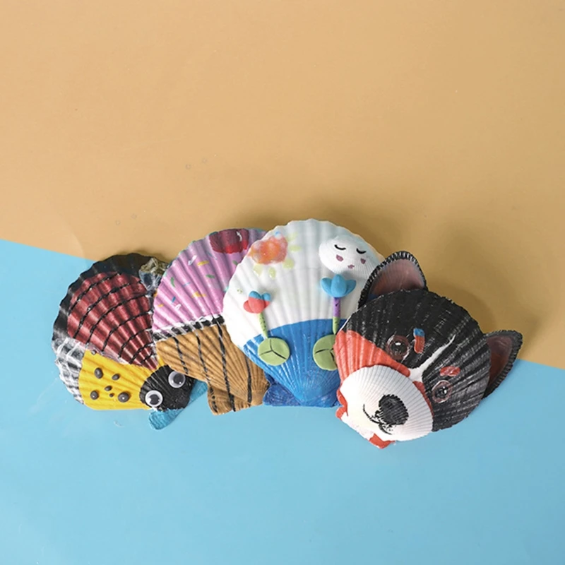 

DIY Shell Painting Art Set Popular Community Games for Toddlers Girls DIY Preschool Teaching Props 3D Art & Crafts Kit