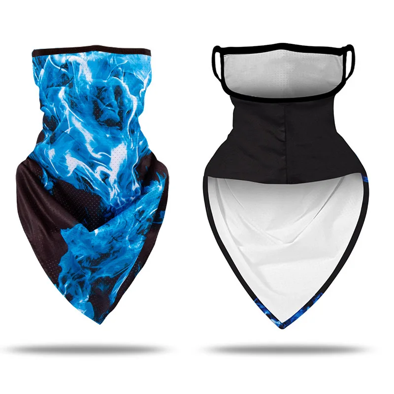 

Unisex fashion printe hanging ear mouth mask Outdoor Riding cycling face scarf dust Mask Neck Scarves Rings Headband bandana bib