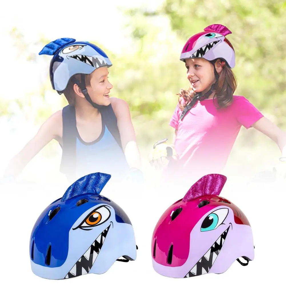 Hot Sale Shark Helmet Kids Road Bike Riding Helmets Funny Cute Cosplay Safety Bicycle Head Cap Sports Children | Спорт и развлечения