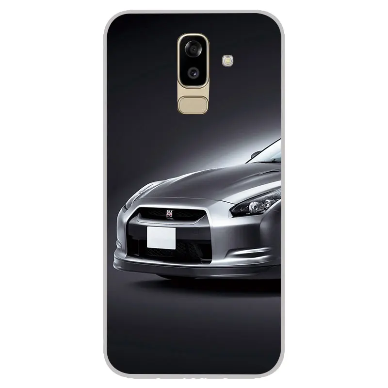 Спортивный автомобиль gt r матовый Силиконовый чехол для Samsung Galaxy J2 pro J3 J4 J6 J7 J8 A5 A7 A9