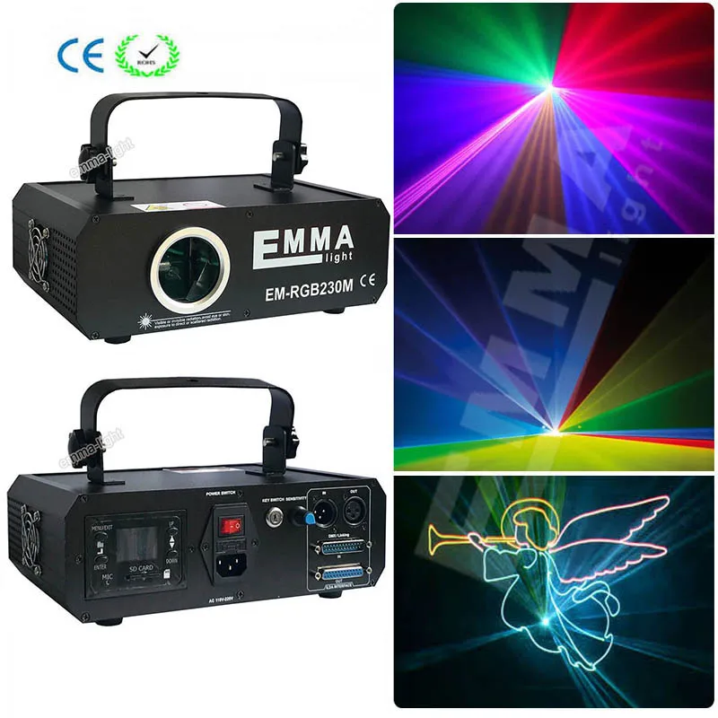 1000 МВт RGB эффектов ILDA SD DMX ЖК дисплей лазерный сценический светильник ing вечерние