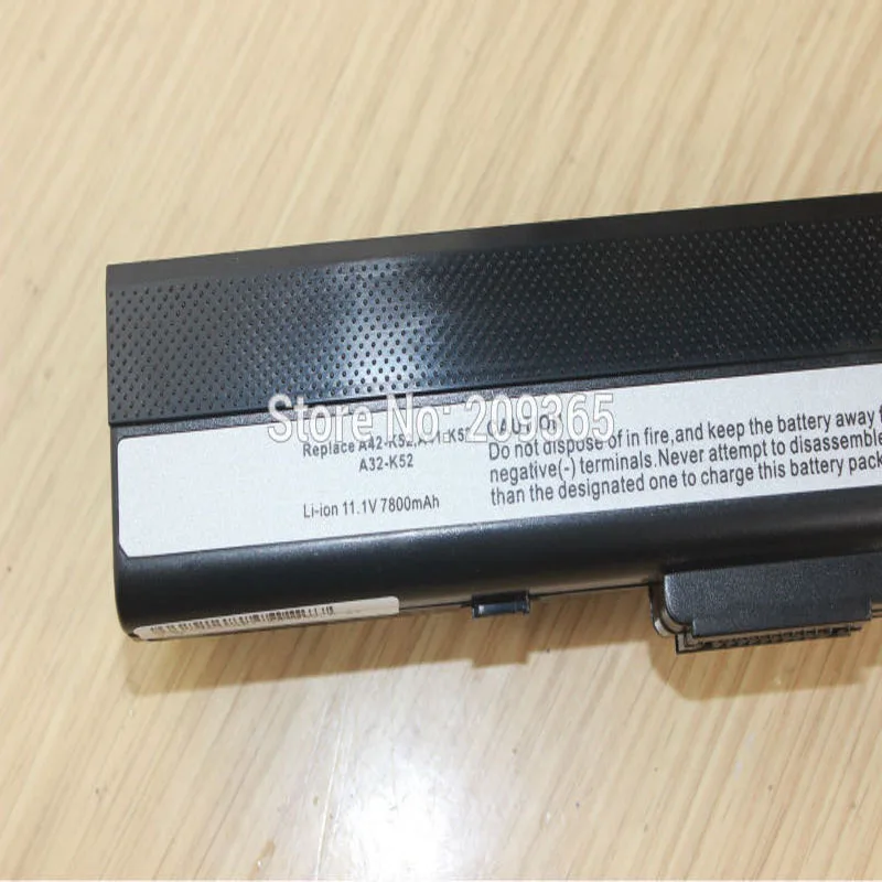 HSW 7800mah Аккумулятор для ноутбука ASUS A32-K52 A31-K52 k52 X52F X52J X52JB X52JC X52JE X52JG X52JK X52JR X52Jt X52JU X52JV