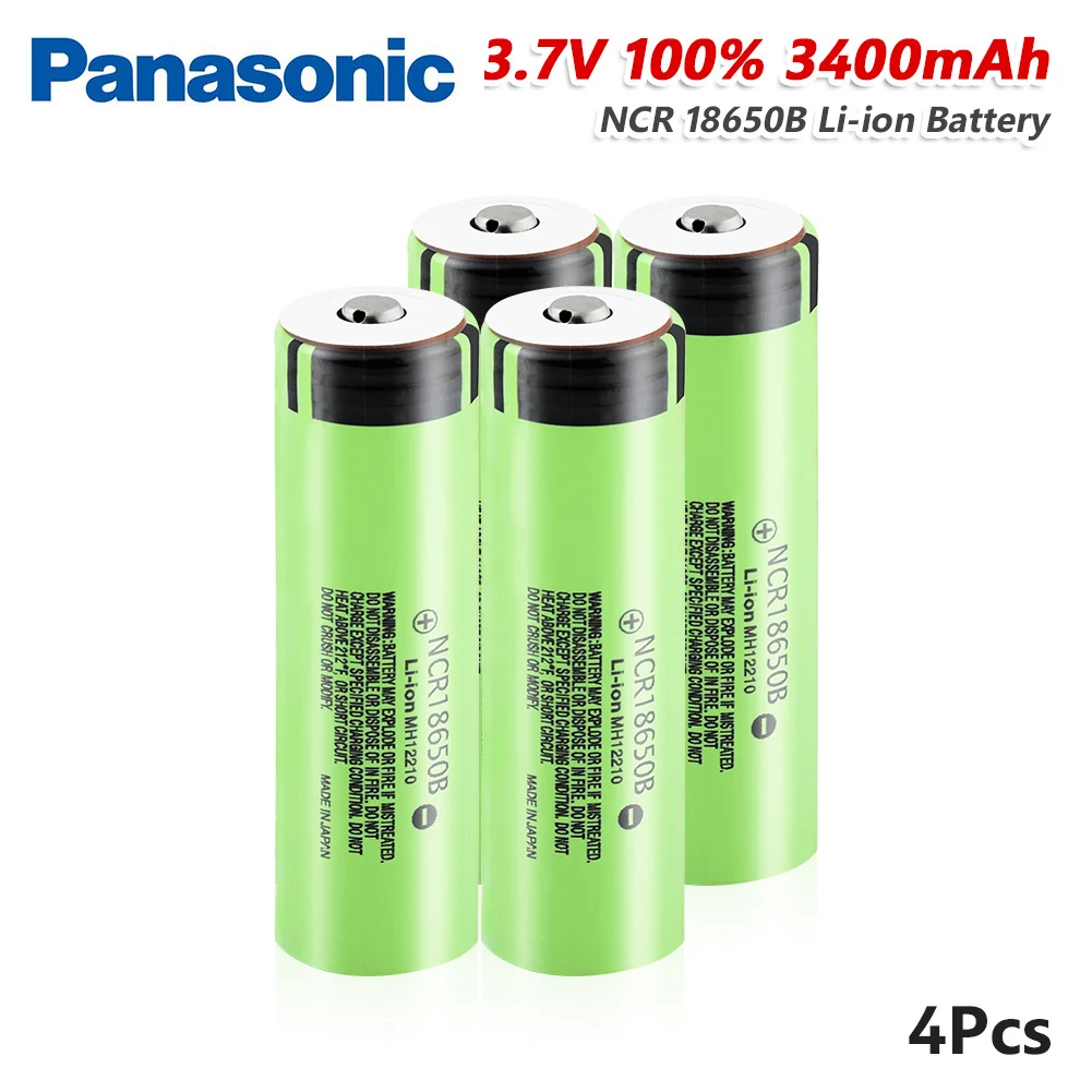 Panasonic 1/2/4/6/8/10x Перезаряжаемые 3400 мА/ч NCR 18650 литий ионный Батарея 3 7 V 20A NCR18650B