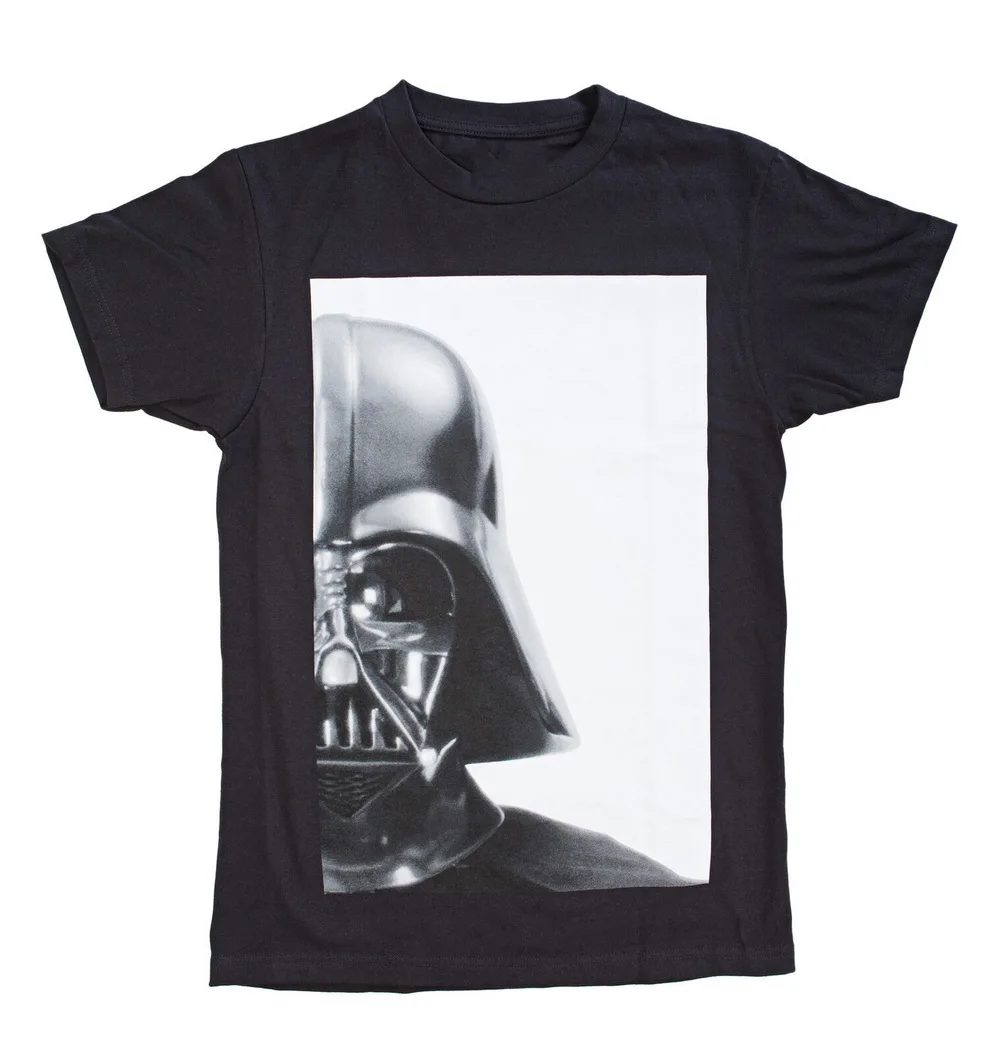 Звездные войны Дарт Вейдер голова блока графическая футболка высшего качества
