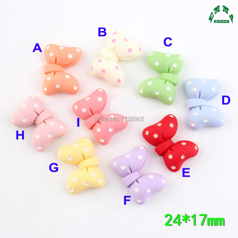 

Charms for Slime Dot Bow Cabochons 10pcs cute Minnie Bows Flat back Resin Cabochon for DIY Jewelry Making Accessories