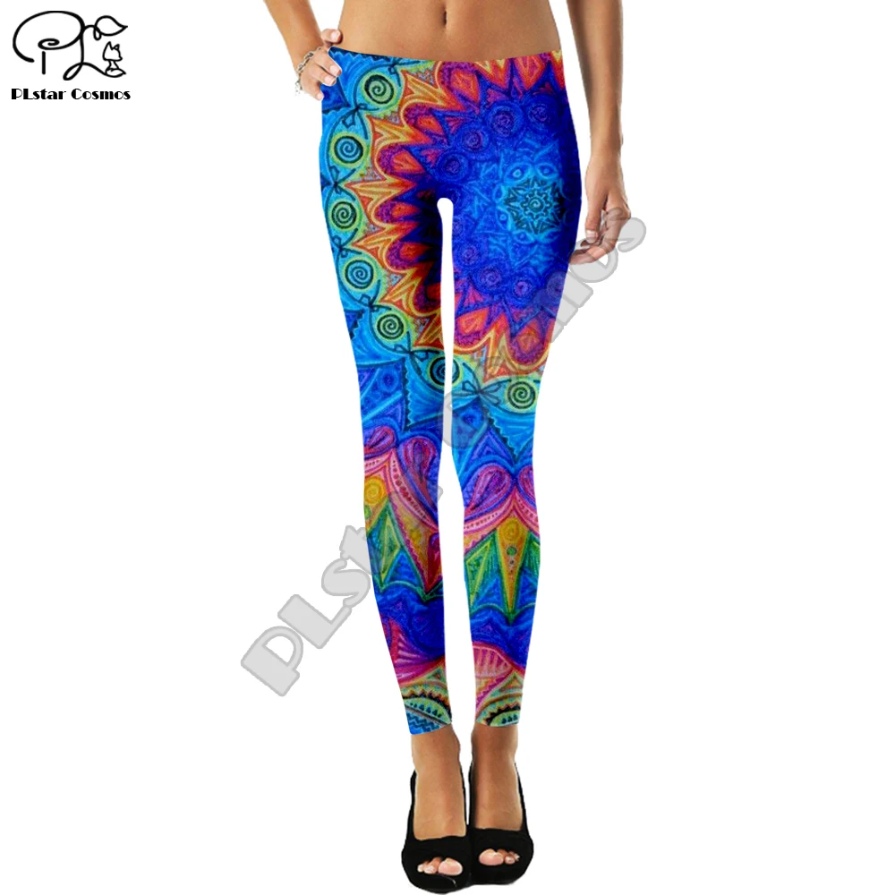 

colorful Leggings Sample Women's food candy fruit Stitching Leggings Digital Print Pants Trousers Stretch Pants Plus Size CO-25