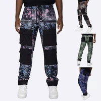 straight tube trim stitching cashew flower cargo pants european and american fashion brand sportswear pants men