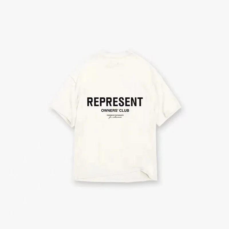 

Vintage Represent T-shirt Men Women 1:1 High Quality BLANK High Street Represent Tee Inside Tag Label Tops