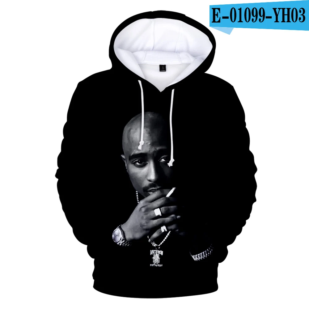 

Толстовки Gangsta Rap 2pac, мужские толстовки, модные толстовки для мальчиков и девочек, одежда Tupac, высокое качество, зимние мужские/женские 3D толс...