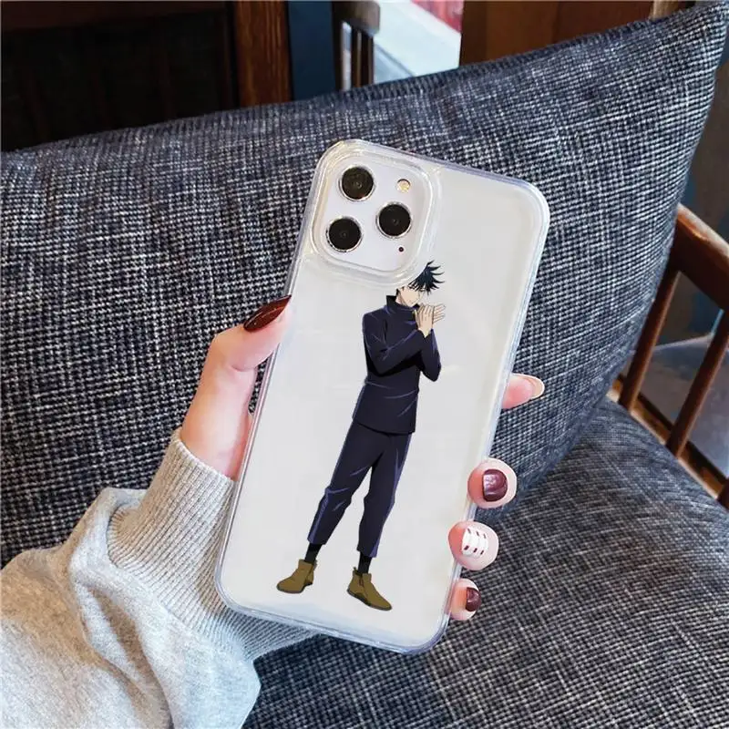 

Jujutsu Kaisen Anime high quality Cool Phone Case Transparent for iPhone 12 11 mini pro XS MAX 6 6S 8 7 Plus X 5S SE 2020 XR