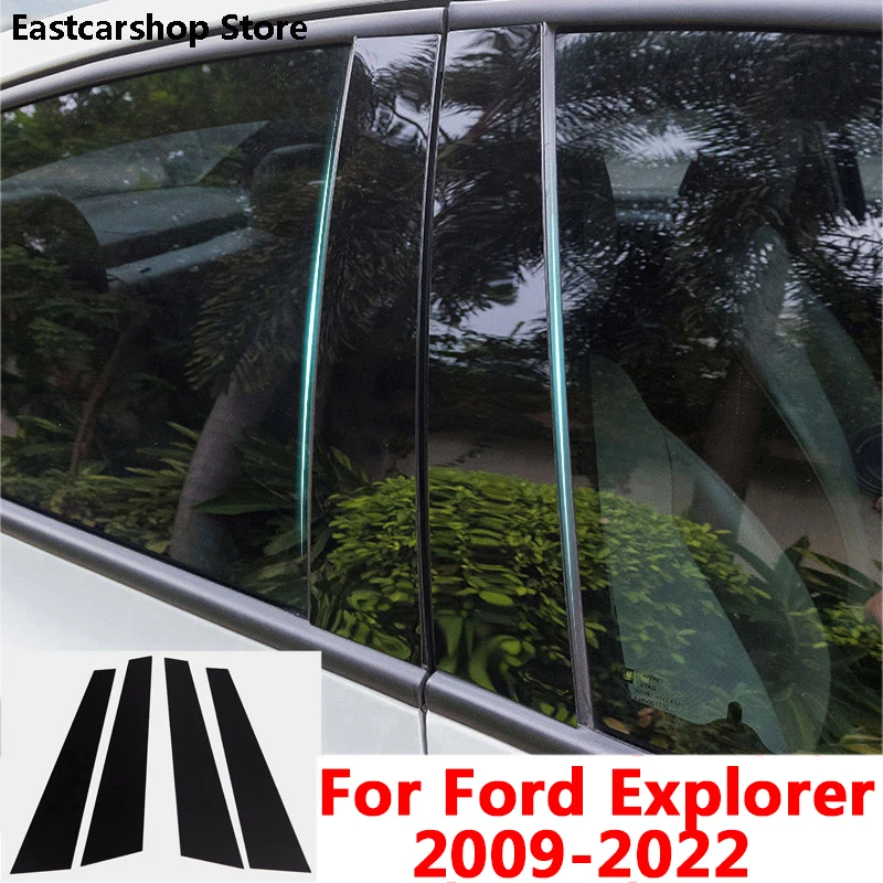 Для Ford Explorer 2022 2021 2020 Автомобильная Центральная средняя Колонка PC Window B C наклейка